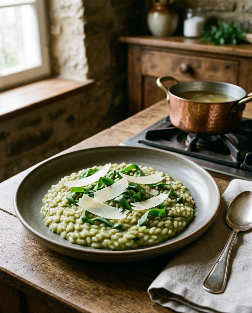 Bärlauch Rezepte: Cremiges Bärlauchrisotto wie im Restaurant